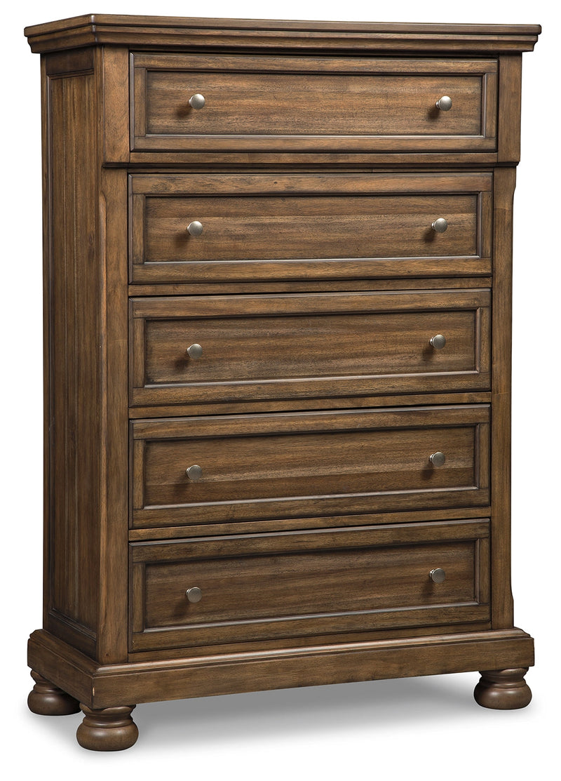 Flynnter Medium Brown Chest Of Drawers