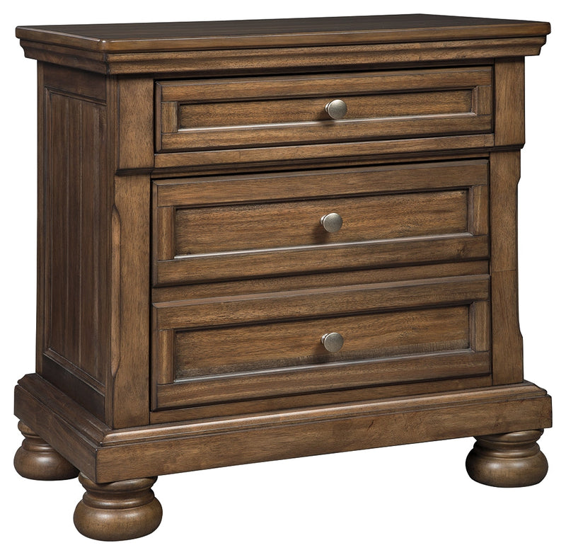 Flynnter Medium Brown Nightstand