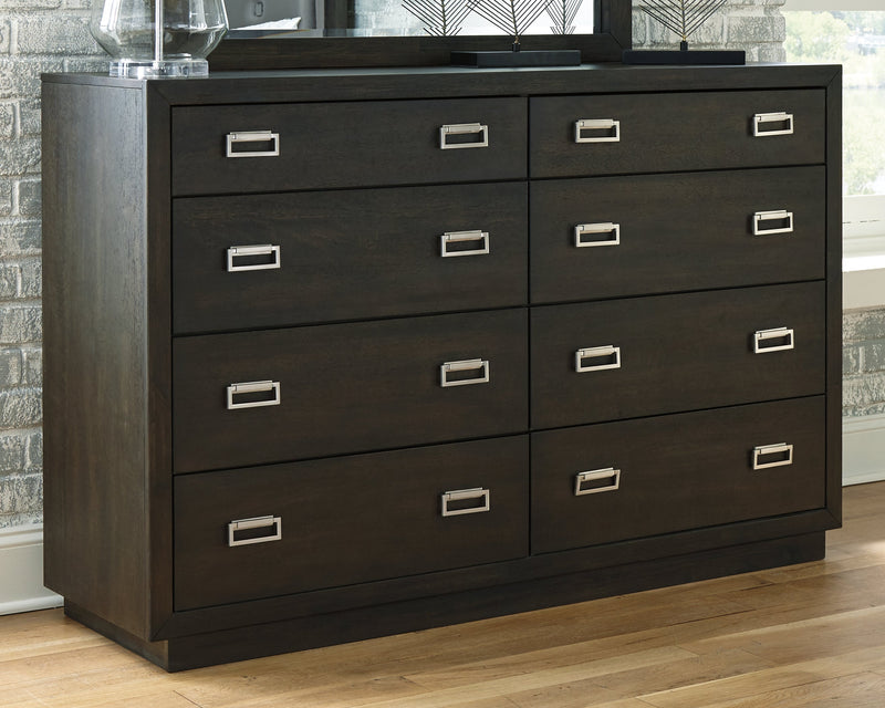 Hyndell Dark Brown Dresser