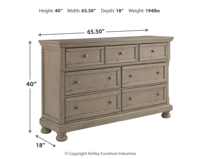 Lettner Light Gray Dresser