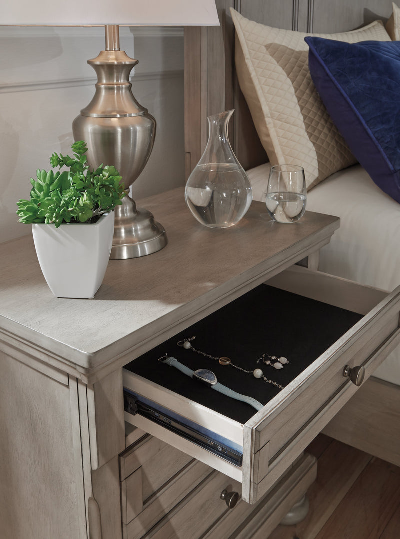 Lettner Light Gray Nightstand