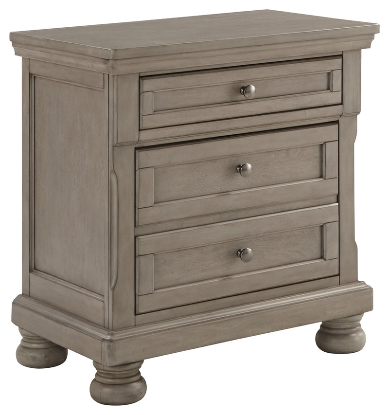 Lettner Light Gray Nightstand