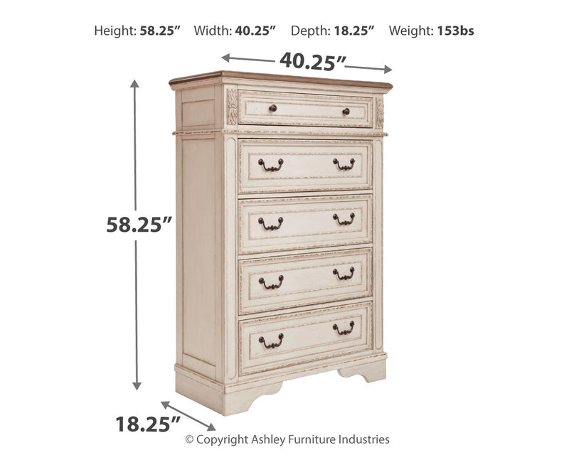 Realyn Two-Tone Chest Of Drawers