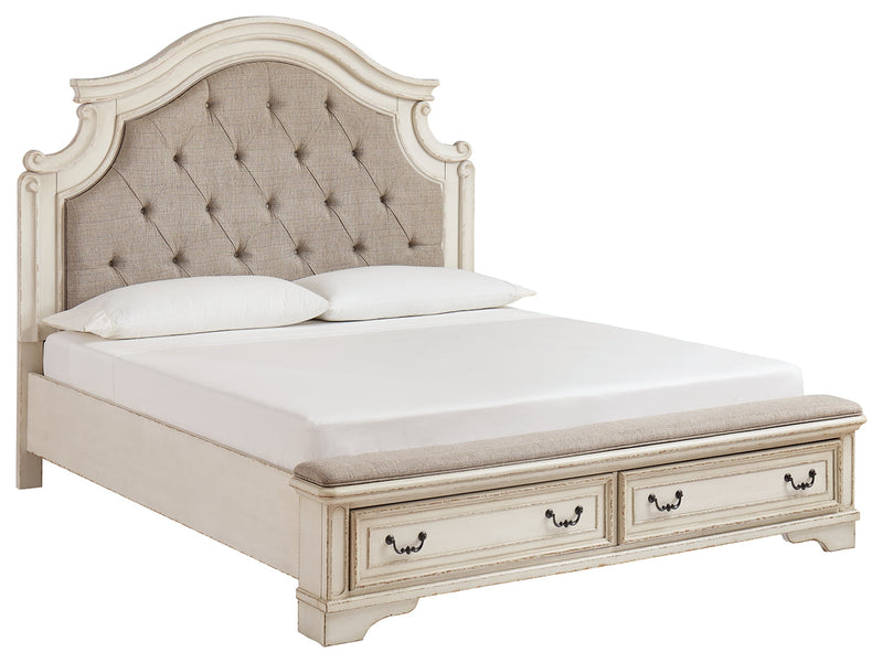 Realyn Two-Tone Queen Upholstered Bed