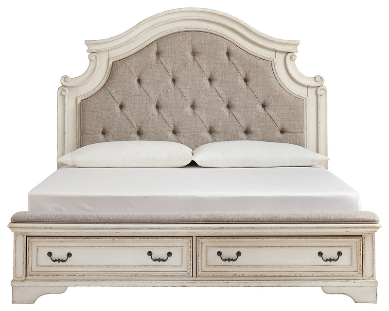 Realyn Two-Tone Queen Upholstered Bed