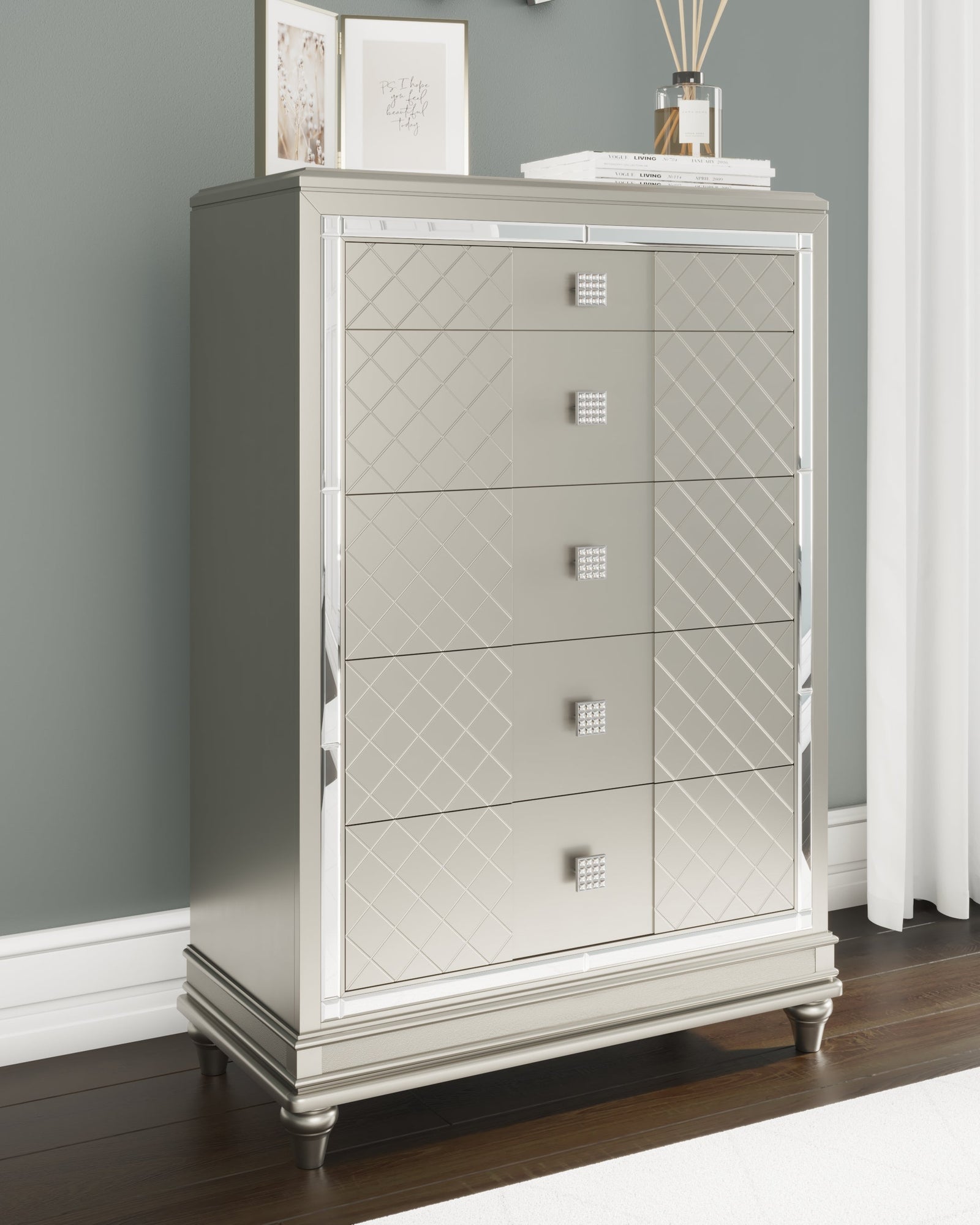 Chevanna Platinum Chest Of Drawers