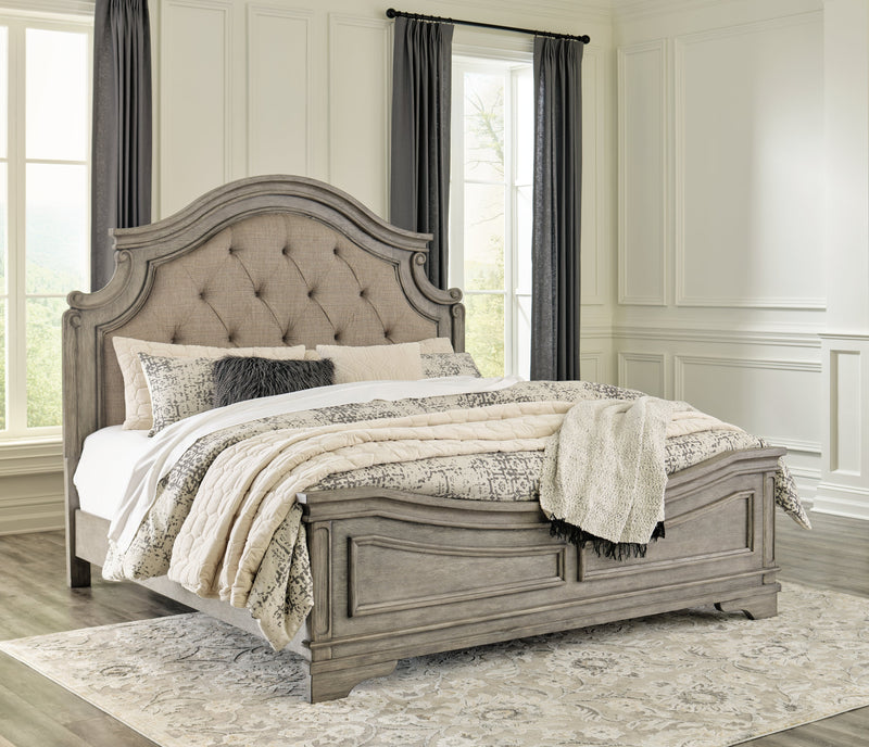 Lodenbay Antique Gray King Panel Bed