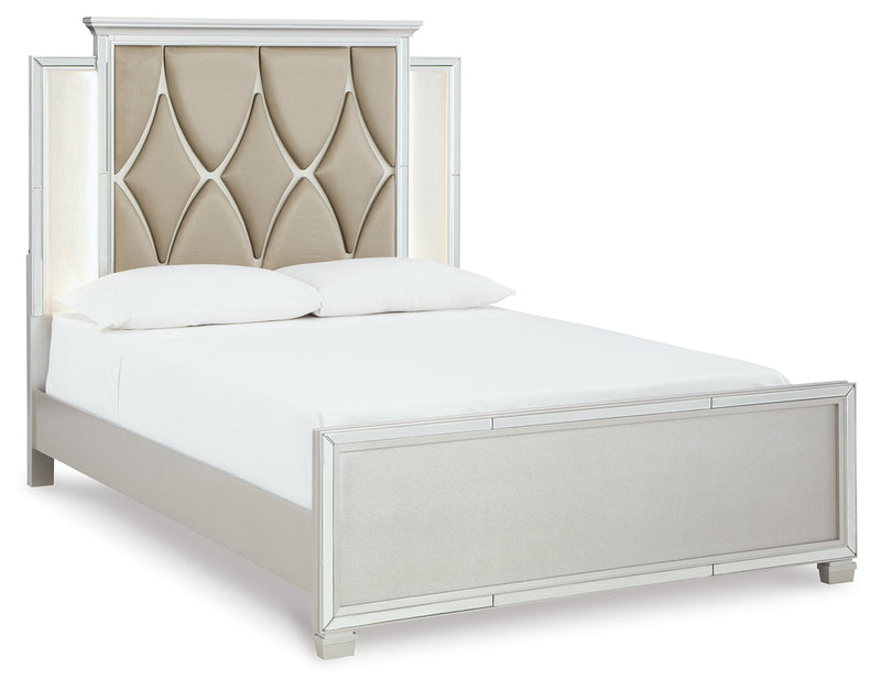 Lindenfield Silver Queen Panel Bed