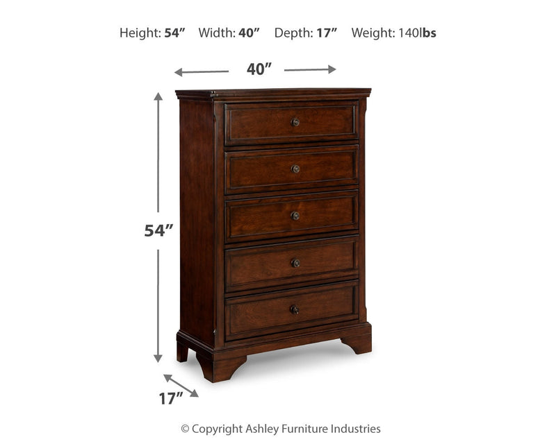 Brookbauer Rustic Brown Chest Of Drawers