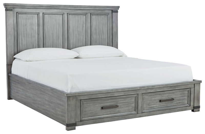 Russelyn Gray Queen Storage Bed