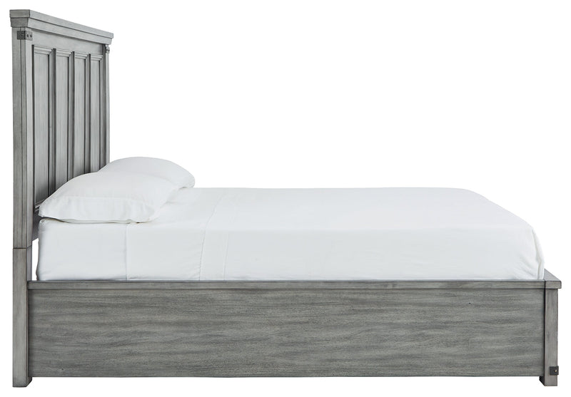 Russelyn Gray King Storage Bed