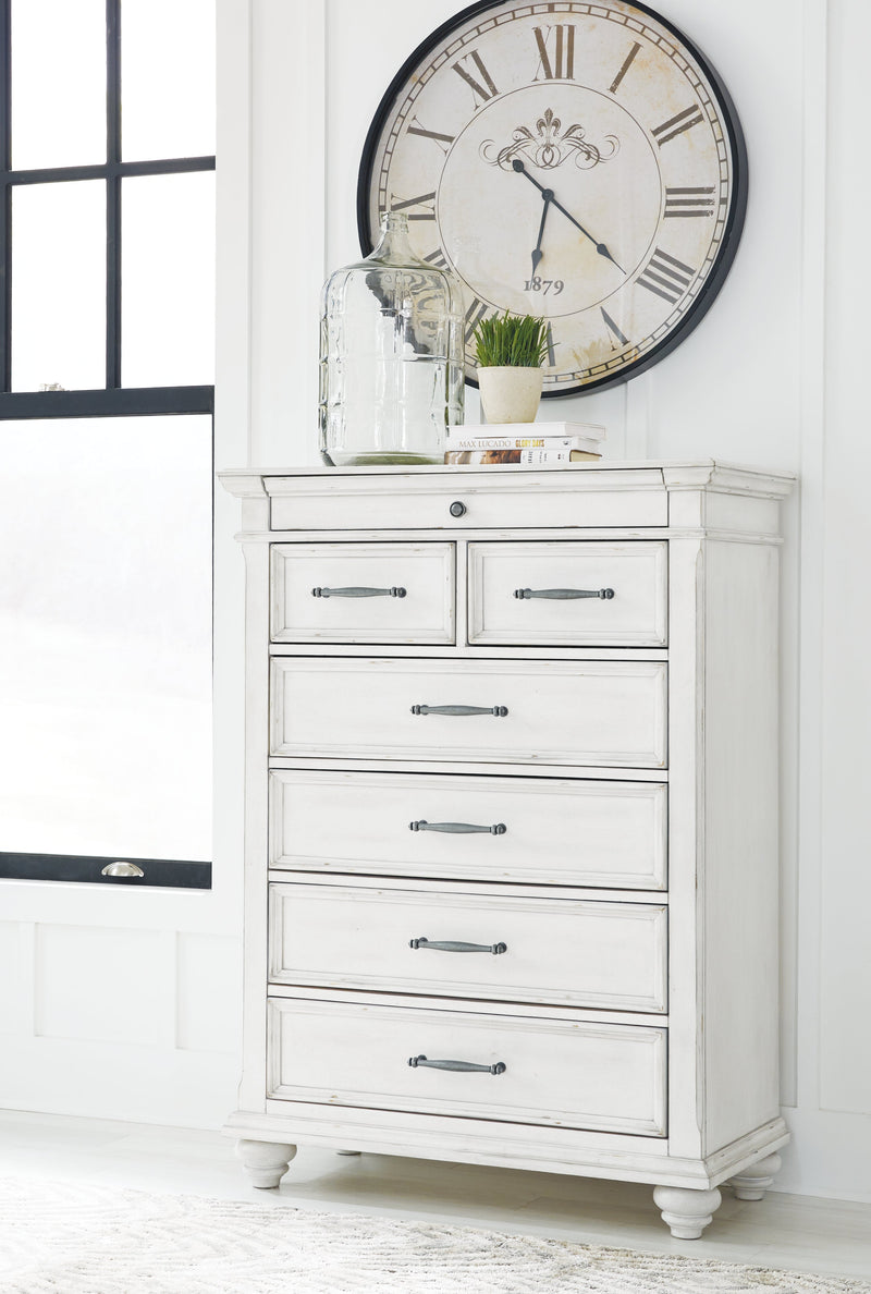 Kanwyn Whitewash Chest Of Drawers