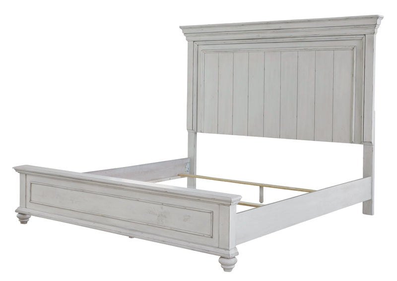 Kanwyn Whitewash Queen Panel Bed