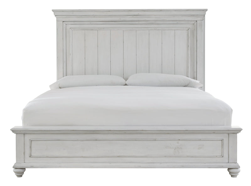 Kanwyn Whitewash Queen Panel Bed