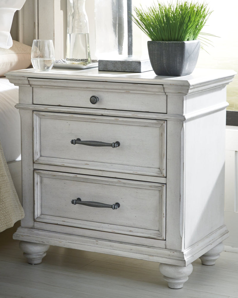 Kanwyn Whitewash Nightstand