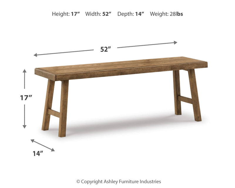 Dakmore Brown Bedroom Bench