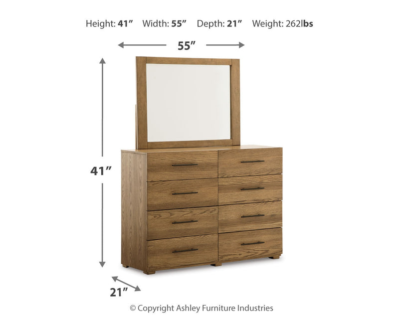 Dakmore Brown Dresser And Mirror