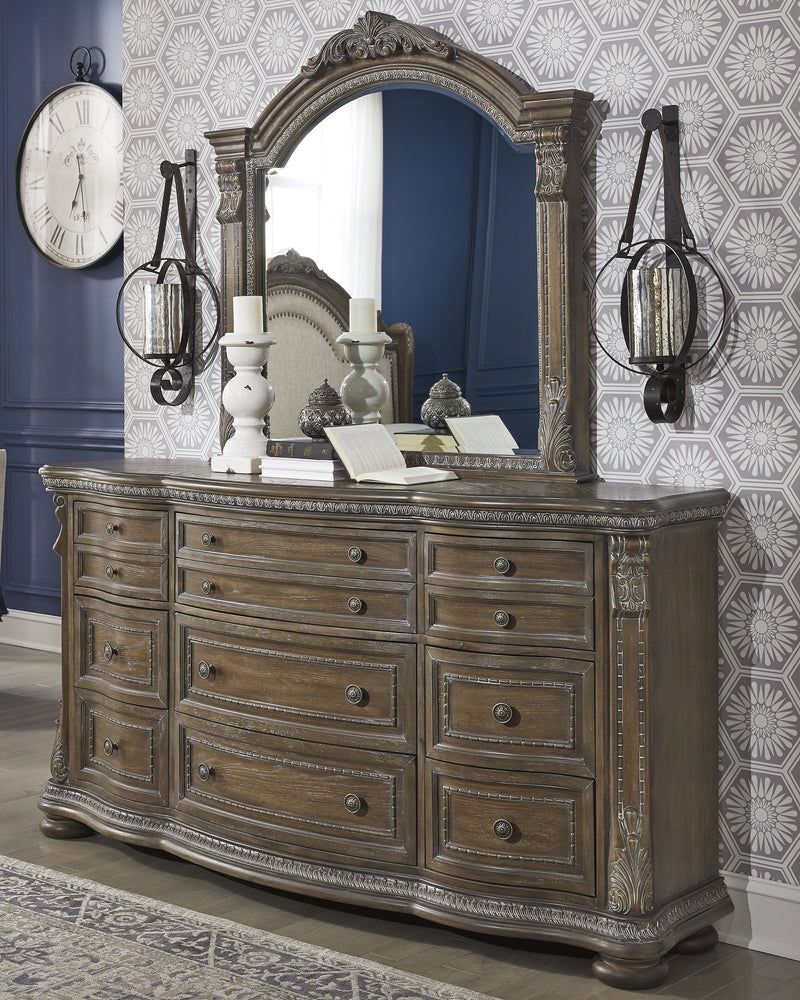 Charmond Brown Dresser And Mirror