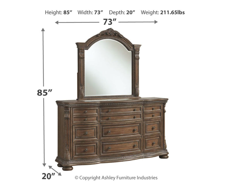 Charmond Brown Dresser And Mirror