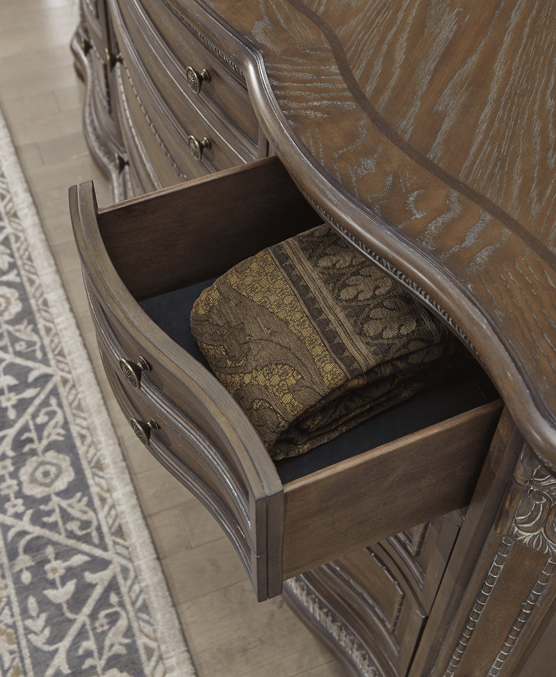 Charmond Brown Dresser And Mirror