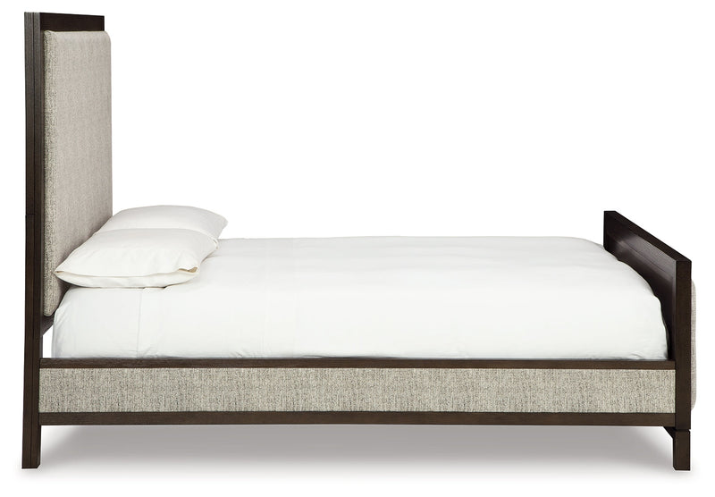 Burkhaus Brown Queen Upholstered Bed