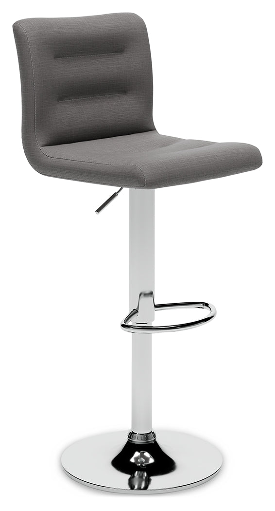 Pollzen Gray Bar Height Stool