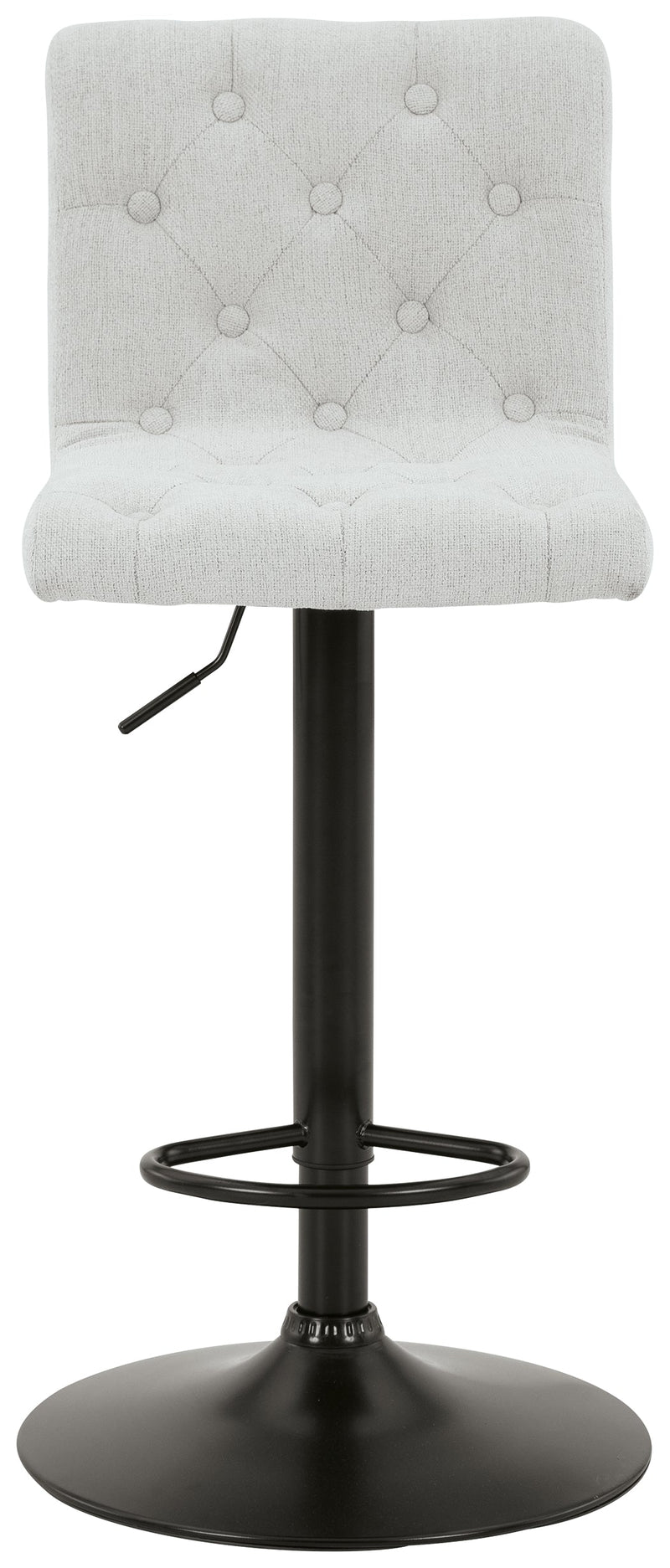 Gaddison Light Beige Black Bar Height Stool