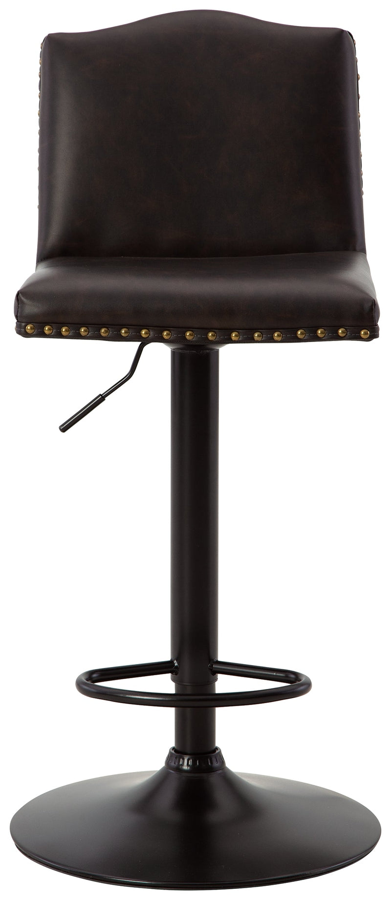 Gaddison Brown Black Bar Height Stool