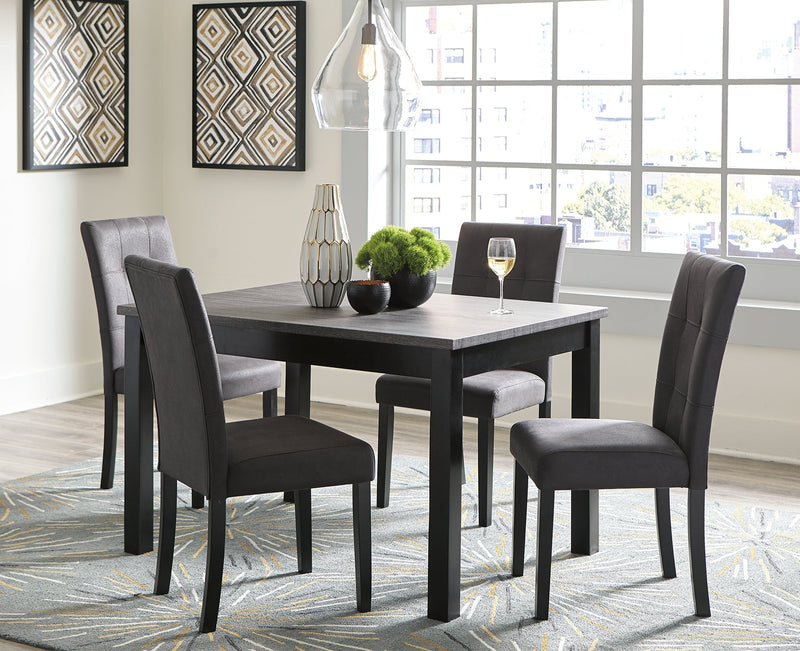 Garvine Two-Tone Dining Table And Chairs (Set of 5)