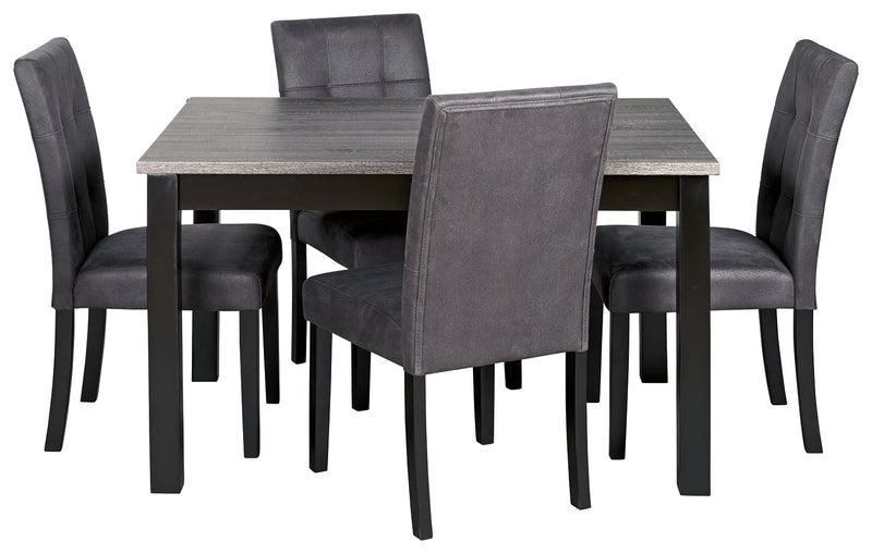 Garvine Two-Tone Dining Table And Chairs (Set of 5)