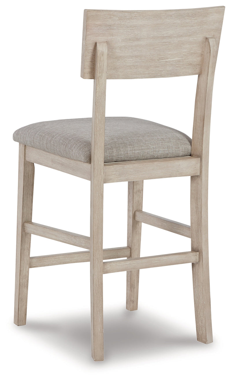 Waylowe Natural Counter Height Bar Stool