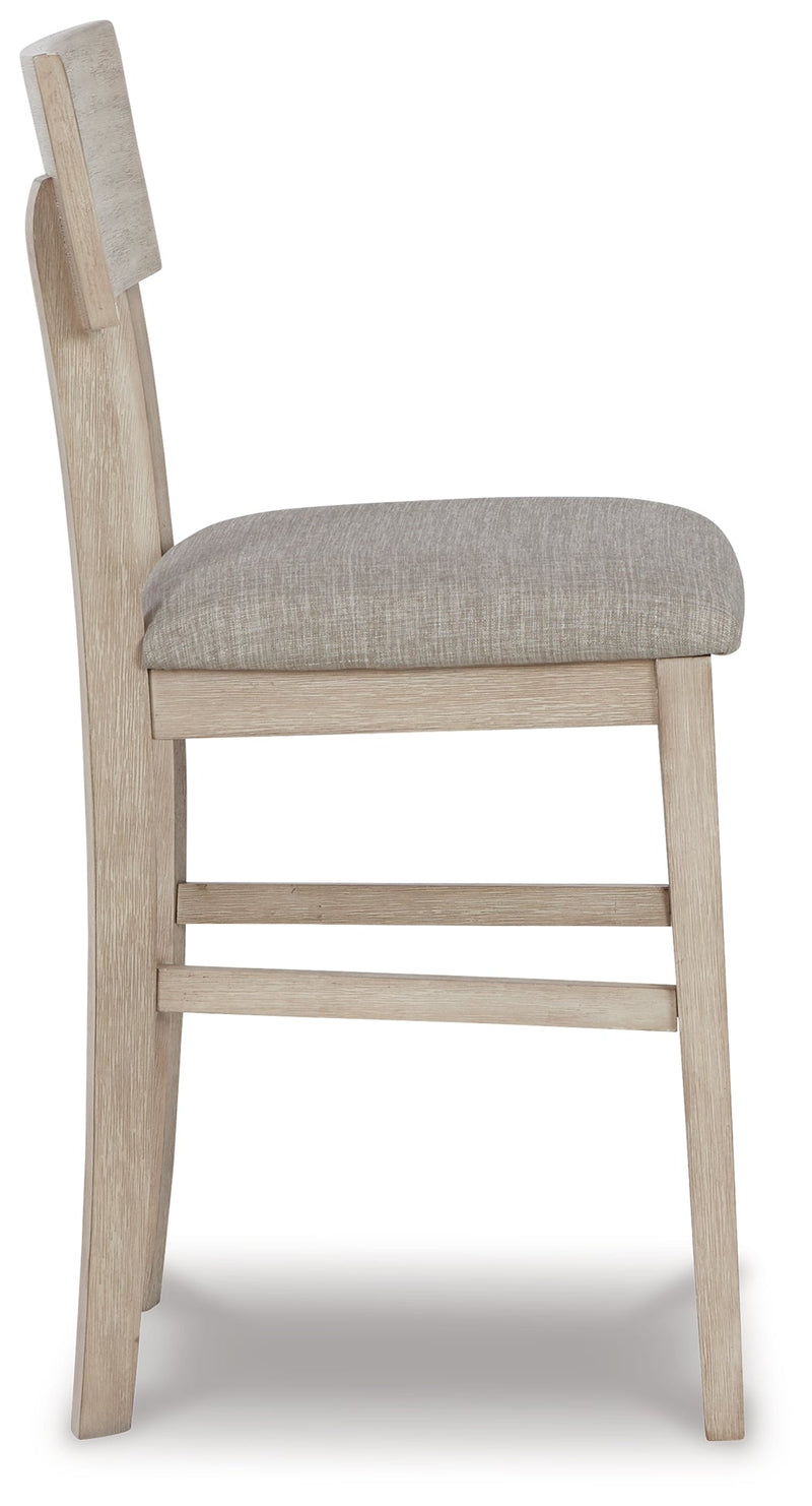 Waylowe Natural Counter Height Bar Stool