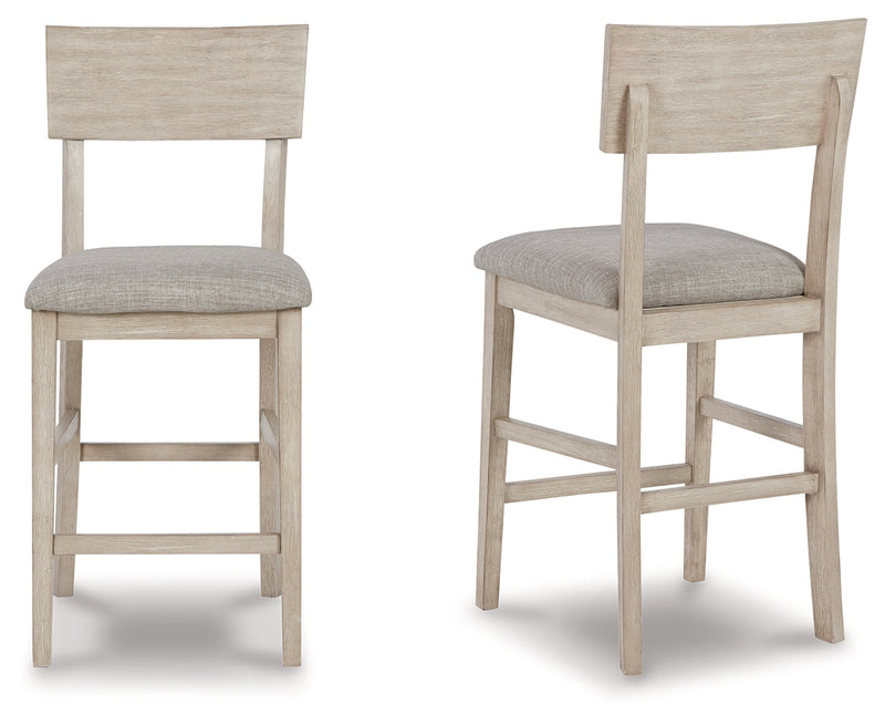 Waylowe Natural Counter Height Bar Stool