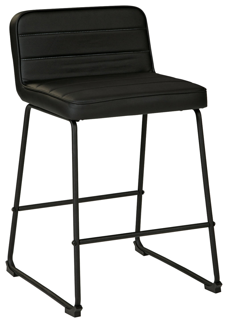 Nerison Black Counter Height Bar Stool