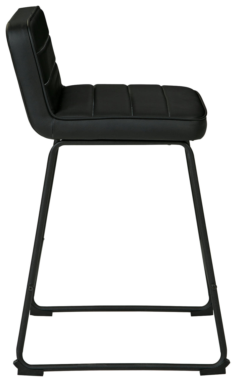 Nerison Black Counter Height Bar Stool