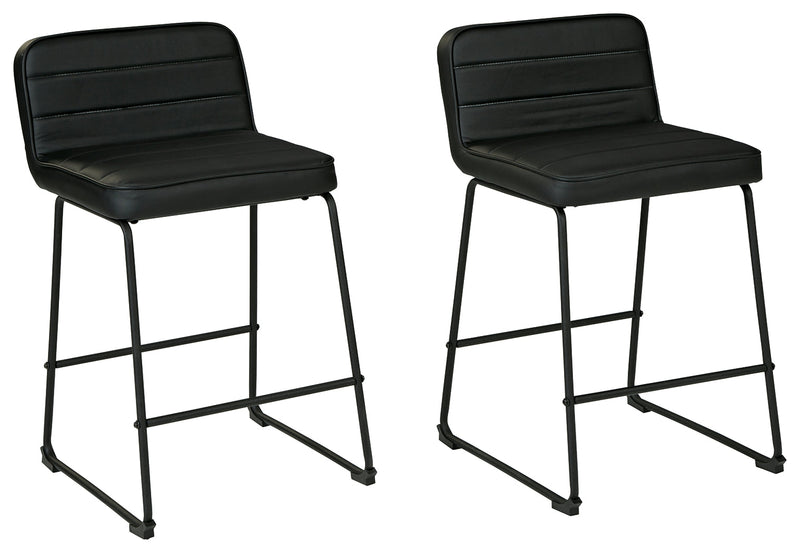 Nerison Black Counter Height Bar Stool