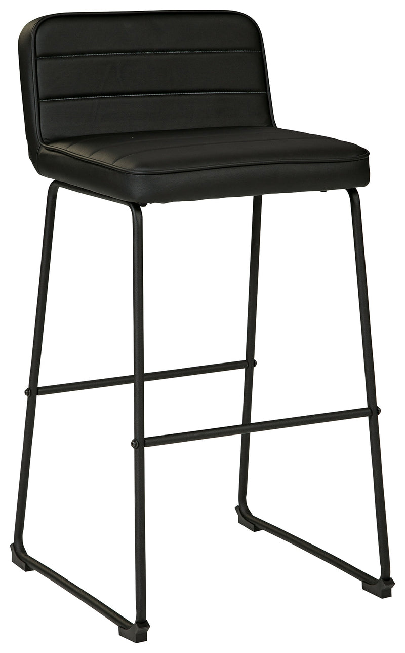 Nerison Black Bar Height Stool