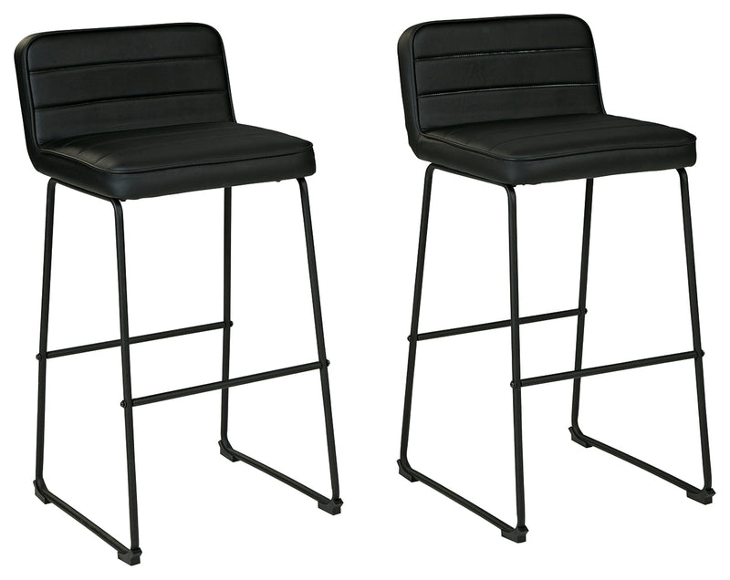 Nerison Black Bar Height Stool