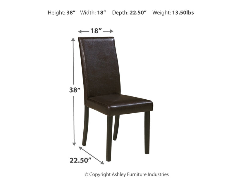 Kimonte Dark Brown Dining Chair