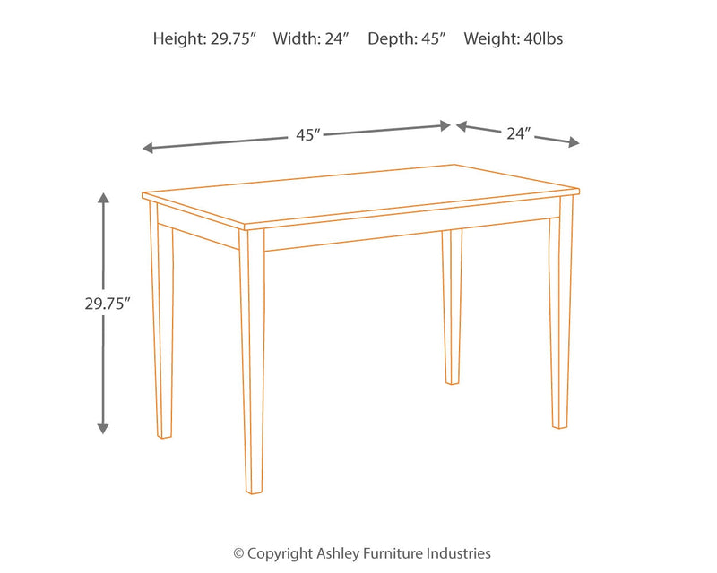 Kimonte Dark Brown Dining Table