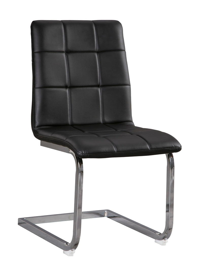 Madanere Black/chrome Finish Dining Chair