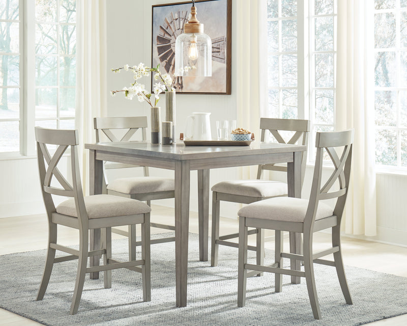 Parellen Gray Counter Height Dining Table