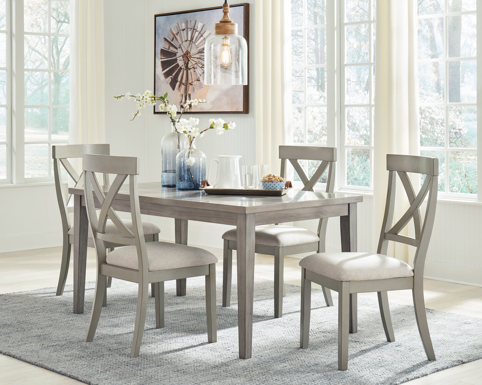 Parellen Gray Dining Table