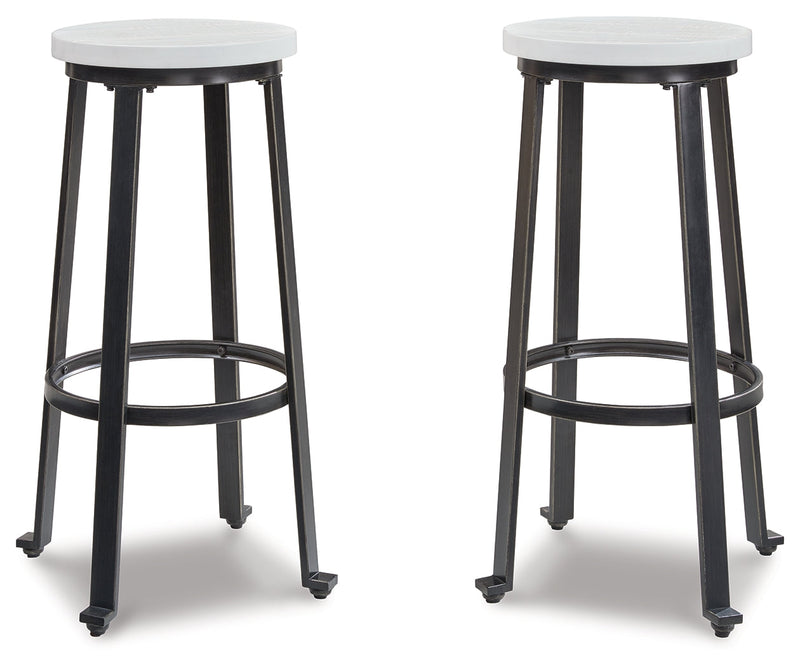 Challiman Vintage White Bar Height Stool