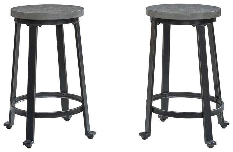 Challiman Antique Gray Counter Height Stool