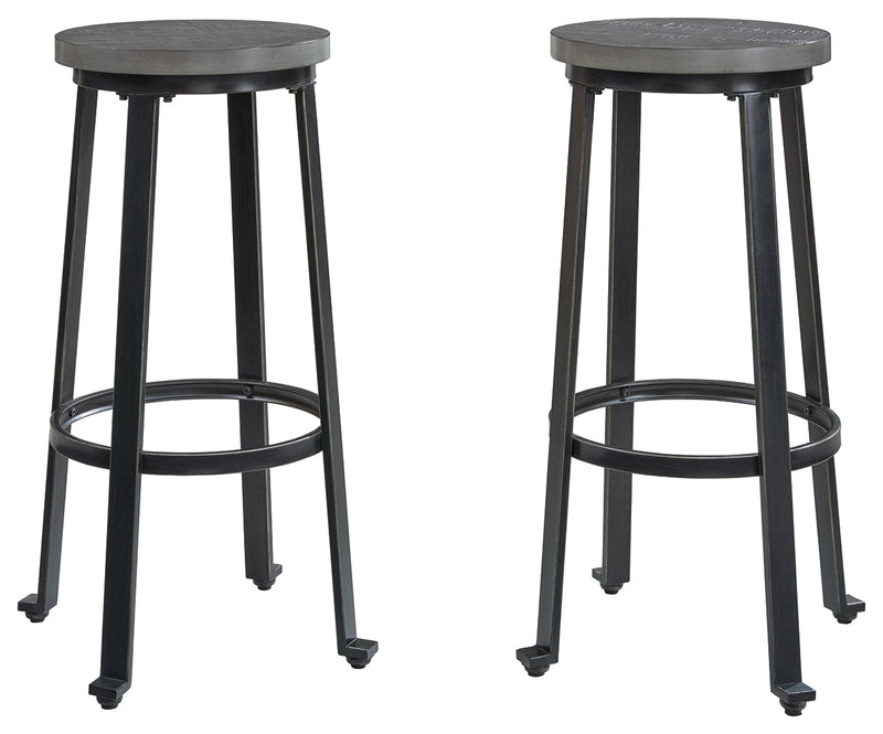 Challiman Antique Gray Bar Height Stool