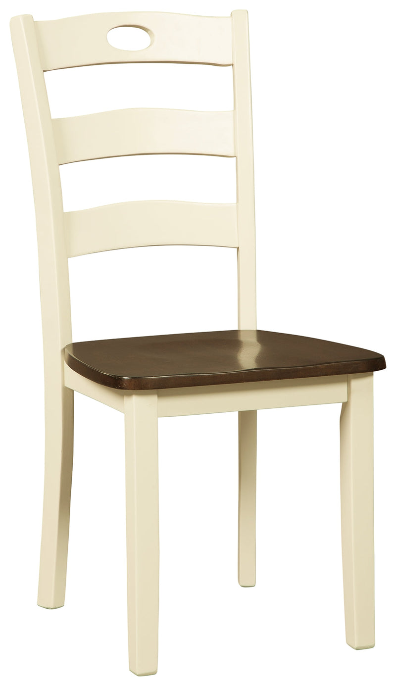 Woodanville Cream Brown Dining Chair