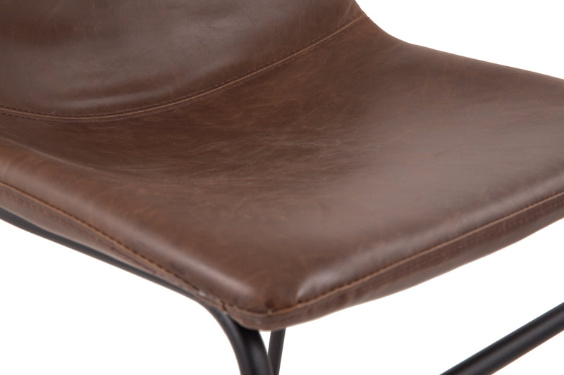 Centiar Brown Faux Leather Dining Chair