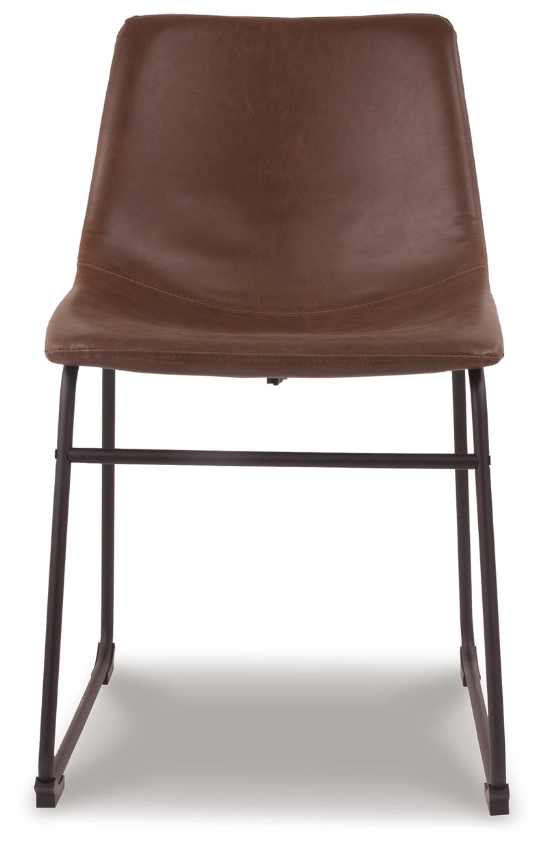 Centiar Brown Faux Leather Dining Chair