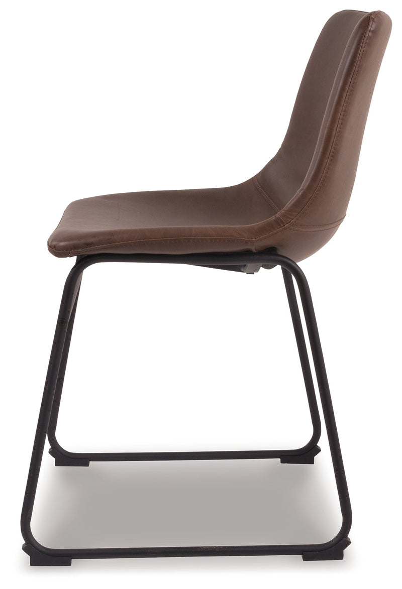 Centiar Brown Faux Leather Dining Chair